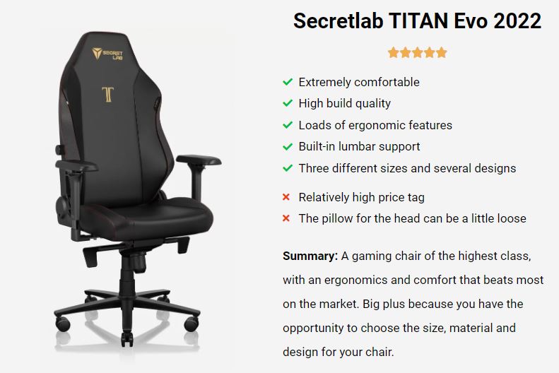 Secretlab TITAN Evo 2022 – Test & Review (Review)