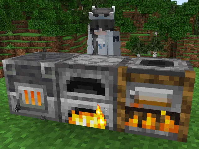 DIFFERENCES BETWEEN FURNACE, BLAST FURNACE AND SMOKER IN MINECRAFT