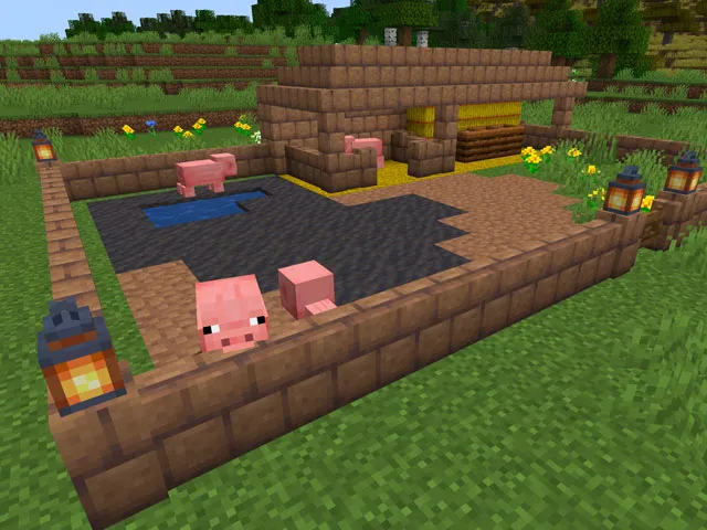 HOW TO CREATE A HOUSE FOR PIGS IN MINECRAFT