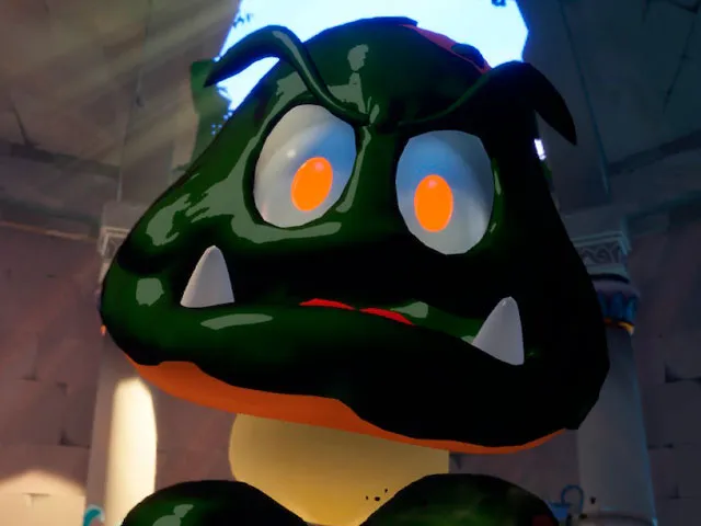 GUIDE TO THE GIANT GOOMBA IN MARIO + RABBIDS SOH